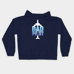 Dad pilot design, best for aviation fathers day Kids Hoodie